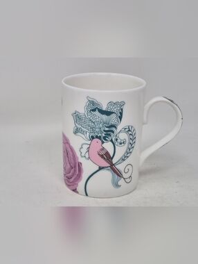 Ian Kirkham Papillon Brand Bone China Mug Bird Butterly And Flowers